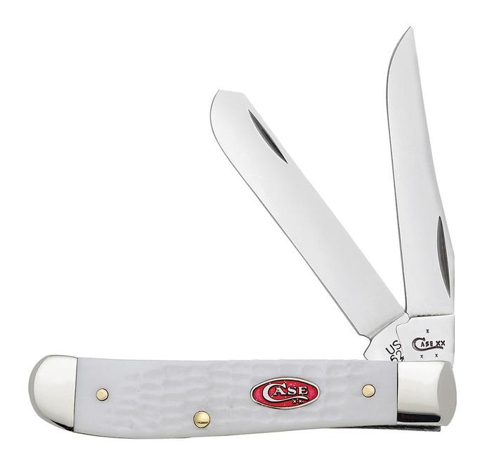 SparXX™ - Standard Jig White Synthetic Mini Trapper Pocket Knife - Case® Knives